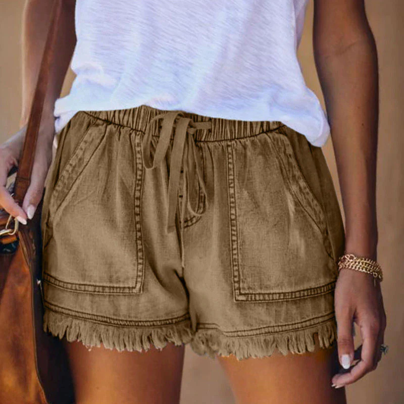 Laura | Short en denim taille haute