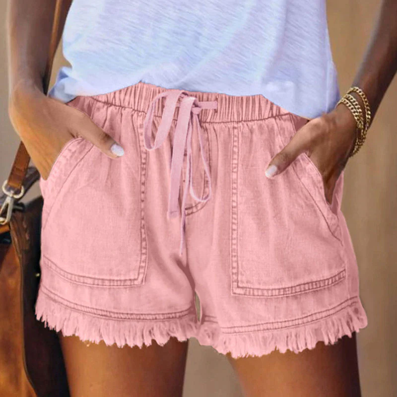 Laura | Short en denim taille haute