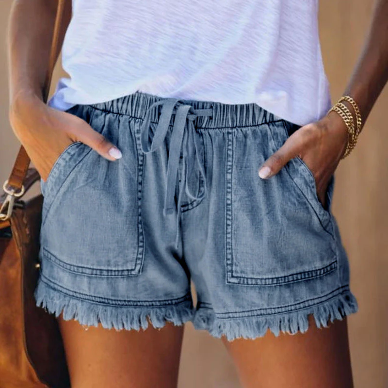 Laura | Short en denim taille haute