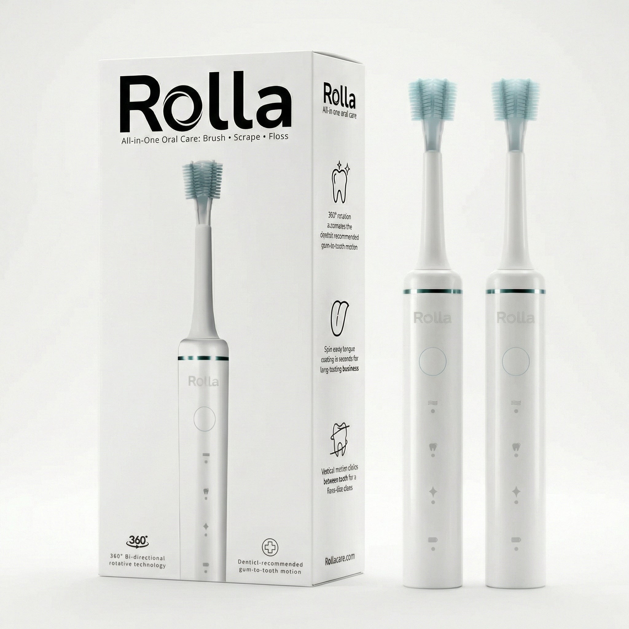 X2 Brosse à Dents Double Rotations – Nettoyage Optimal