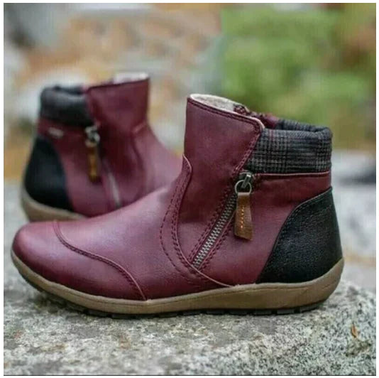 Monica - Bottines imperméables à fermeture éclair pour femmes